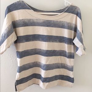 Madewell Distressed Cloudstripe Tee